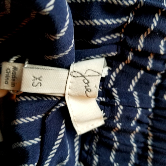 Joie Wendolyn 100% silk striped drawstring skirt size XS New With Tags - Picture 10 of 10